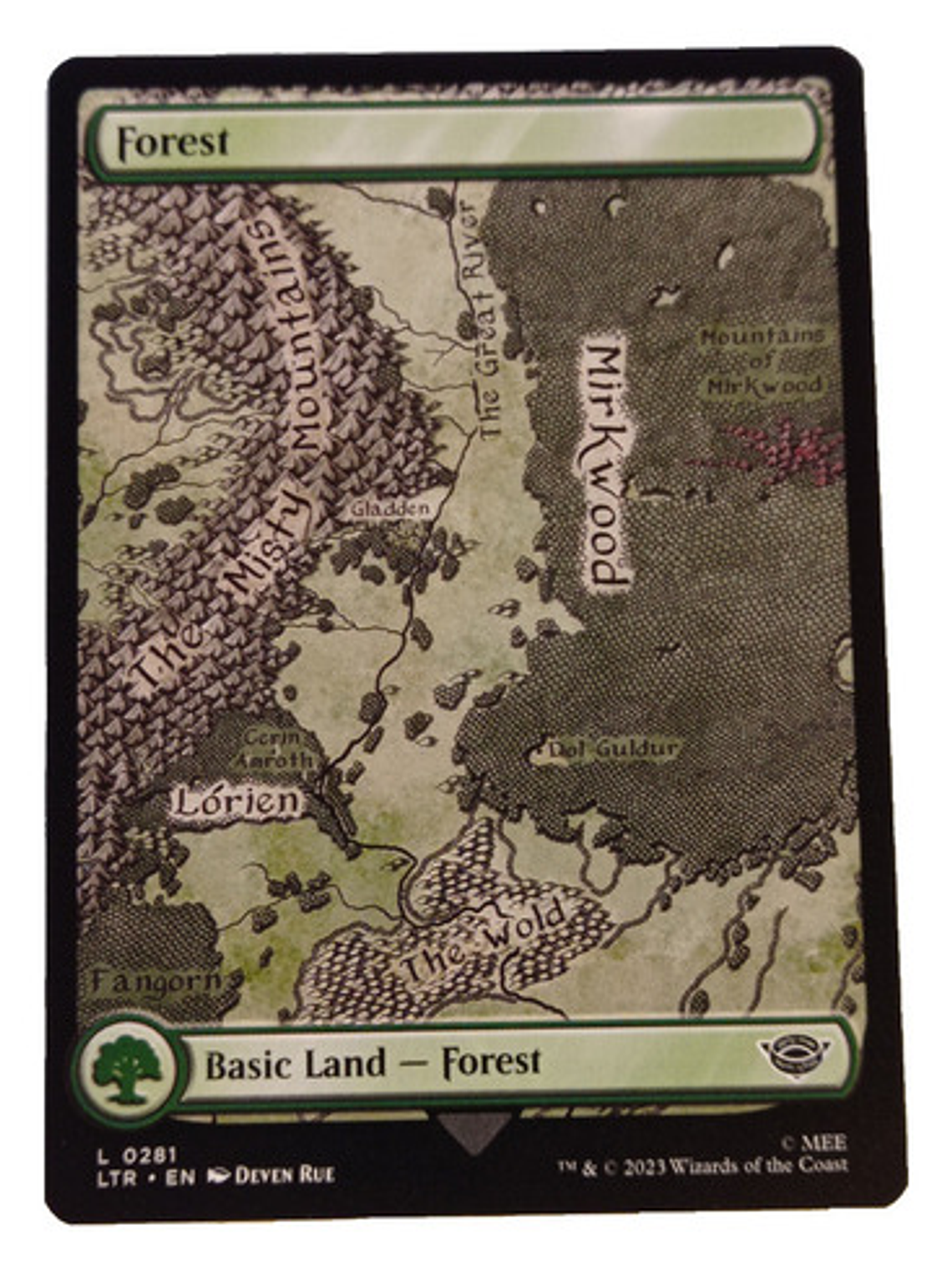 Carta Magic Lord Of The Rings Forest Land Mtg Lotr 1