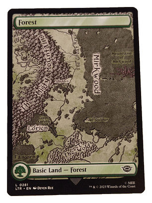 Carta Magic Lord Of The Rings Forest Land Mtg Lotr