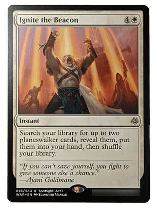 Carta Magic Ignite The Beacon [war Spark] Mtg Instant