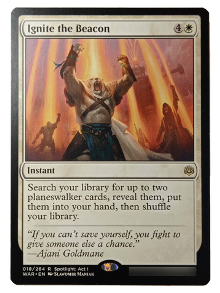 Carta Magic Ignite The Beacon [war Spark] Mtg Instant 1