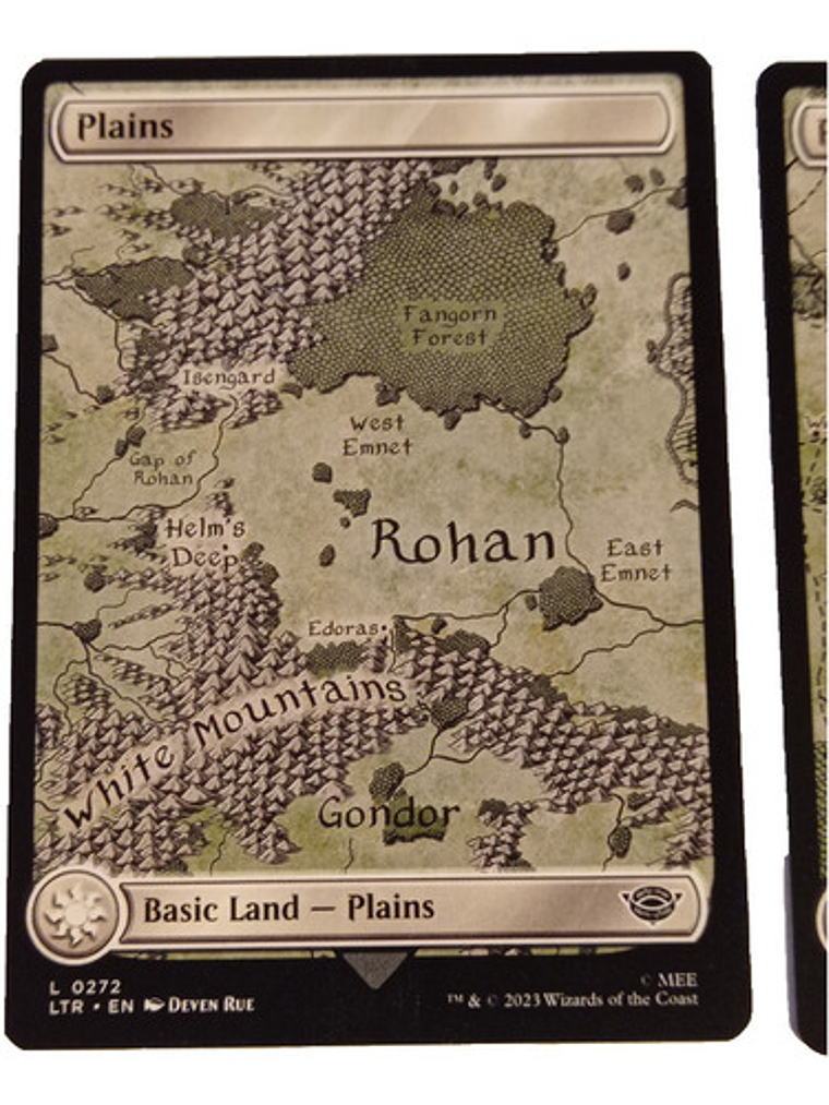 2 Cartas Magic Lord Of The Rings Plains Lands Mtg Lotr 2