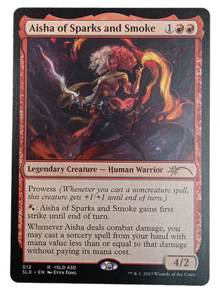 Carta Magic Aisha Of Sparks And Smoke [universes Within] Mtg 1
