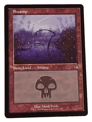 Carta Magic Commander Masters Swamp Land Mtg