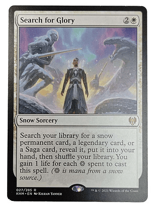 Carta Magic Search For Glory [kaldheim] Mtg Snow Sorcery