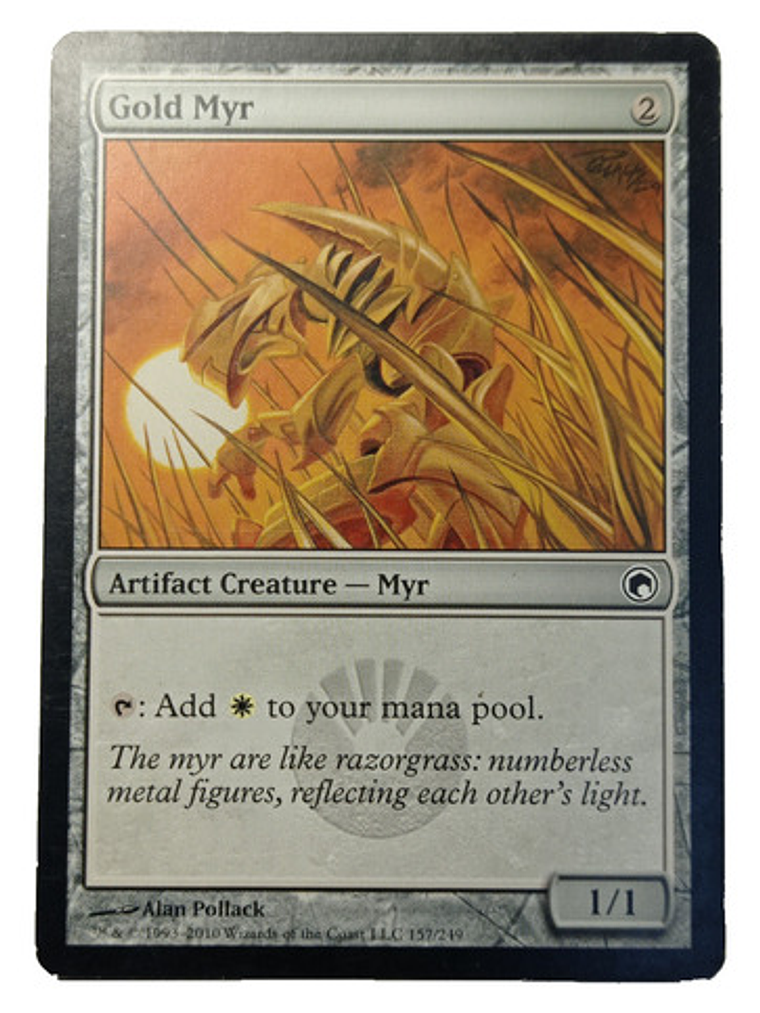 Carta Magic Gold Myr [scars Mirrodin] Mtg Artifact 1