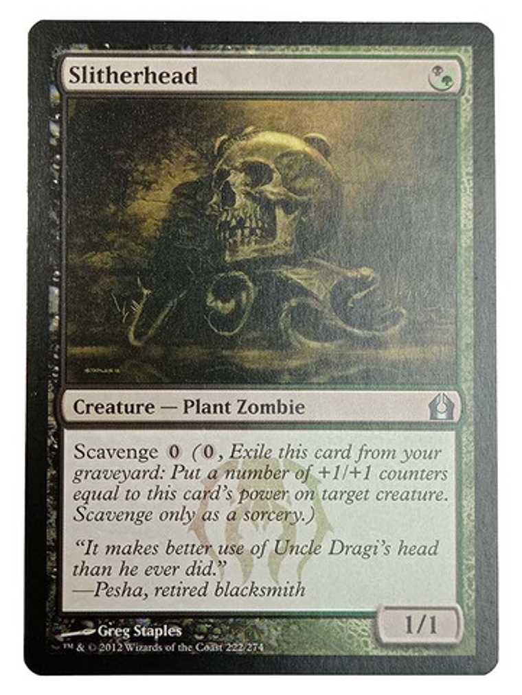 Carta Magic Slitherhead [ravnica] Mtg Plant Zombie 1