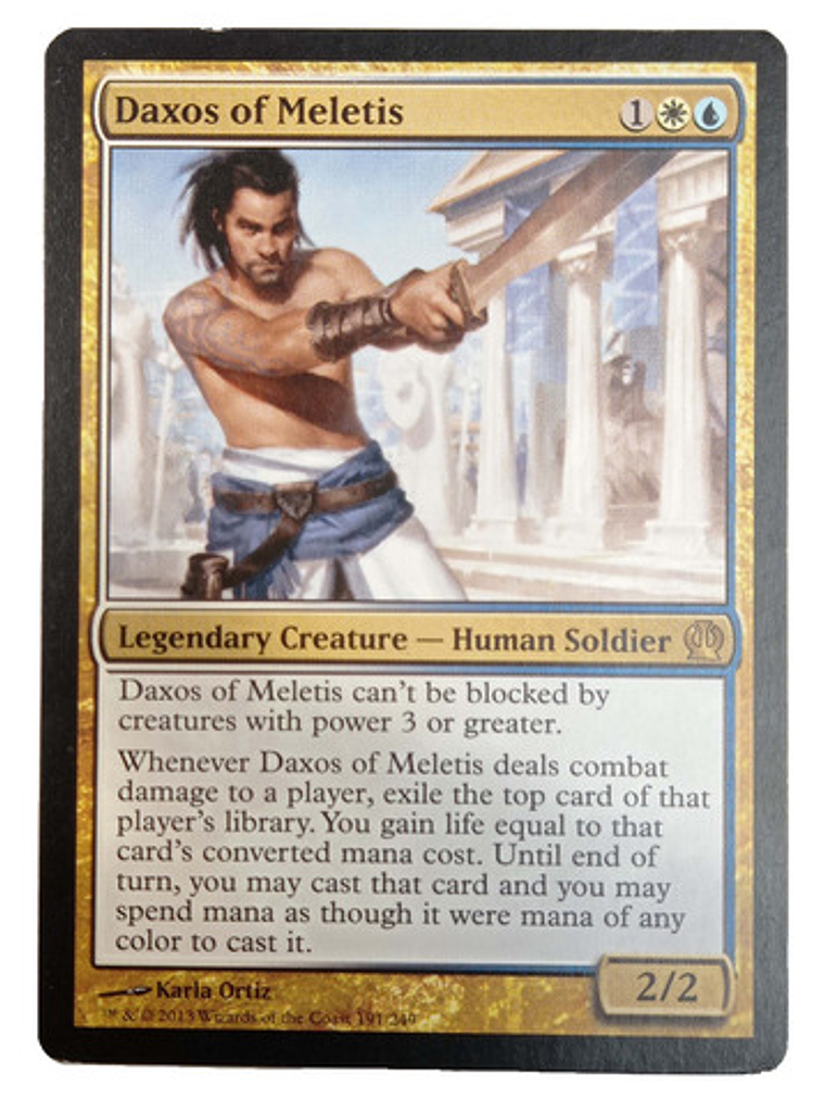 Carta Magic Daxos Of Meletis [theros] Mtg Soldier 1