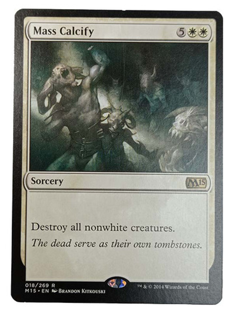 Carta Magic Mass Calcify [m15] Mtg Sorcery 1