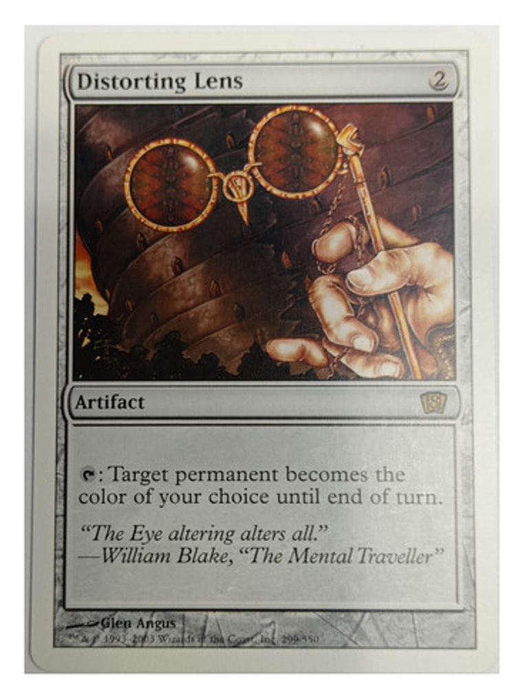 Carta Magic Distorting Lens [8va] Mtg Artifact 1