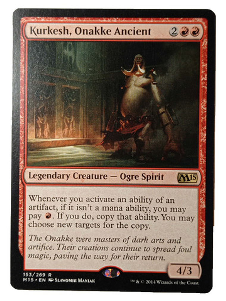 Carta Magic Kurkesh Onakke Ancient [m15] Mtg Ogre Spirit 1
