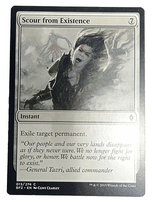 Carta Magic Scour From Existence [zendikar] Mtg Instant