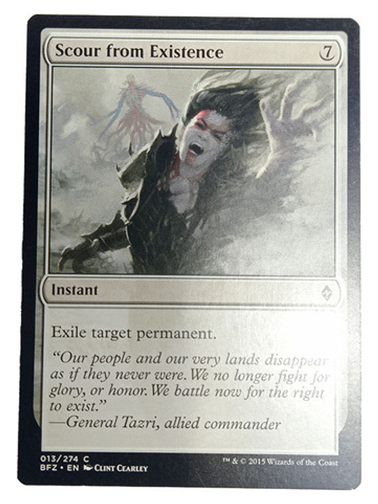 Carta Magic Scour From Existence [zendikar] Mtg Instant 1