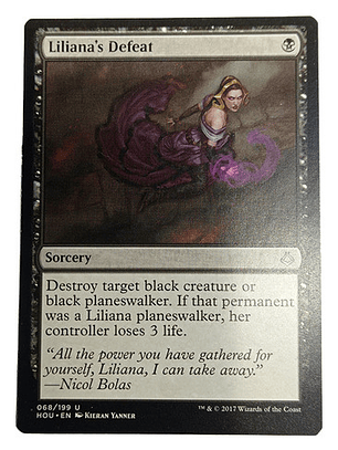 Carta Magic Liliana's Defeat [hour Devastation] Mtg Sorcery