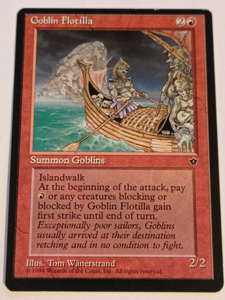 Carta Magic Goblin Flotilla [fallen Empires] Mtg Creature 1