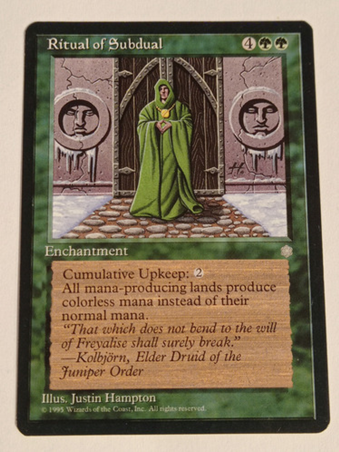 Carta Magic Ritual Of Subdual [ice Age] Mtg Enchantment 1