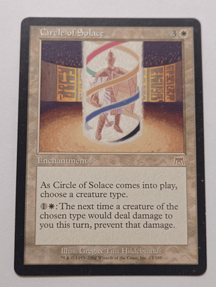 Carta Magic Circle Of Solace 2002 Onslaught Mtg