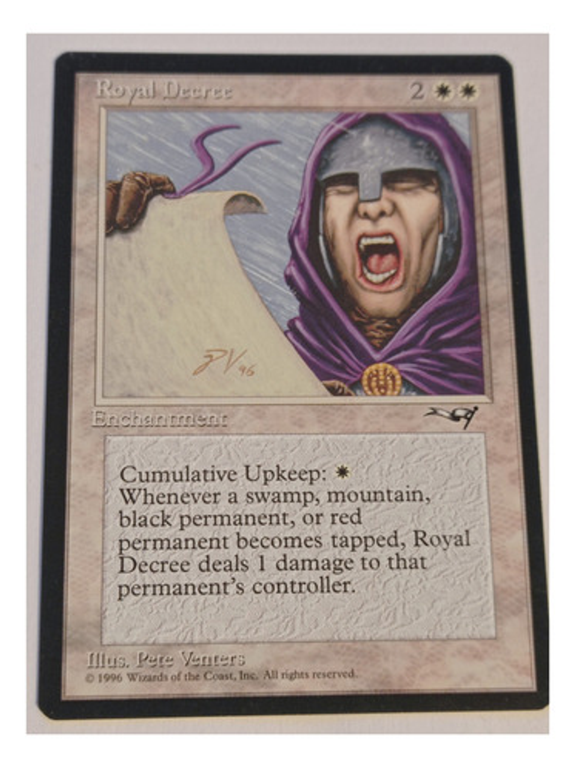 Carta Magic Royal Decree [alliances] Mtg Enchantment 1