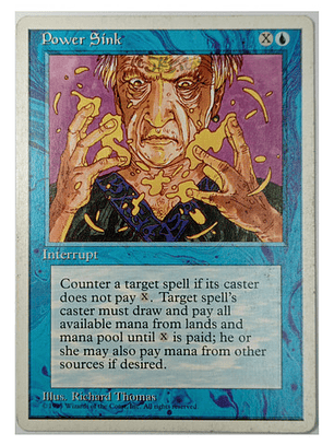 Carta Magic Power Sink [4ed] Mtg Instant Interrupt