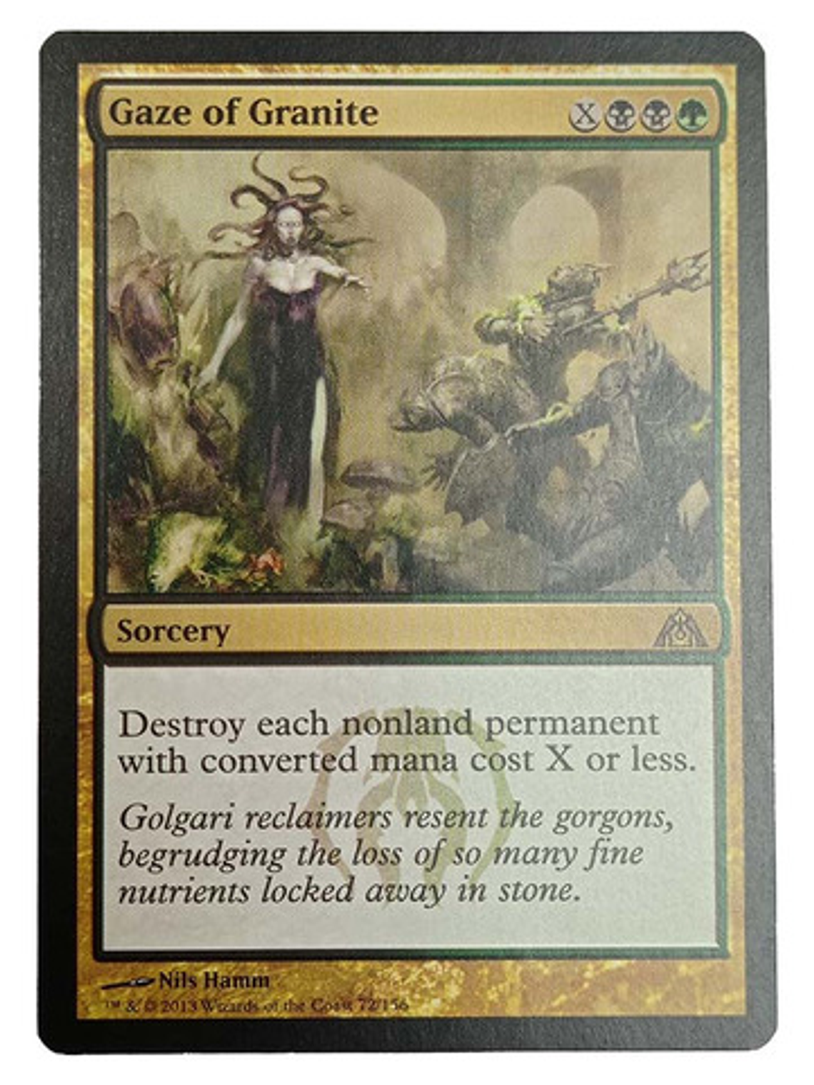 Carta Magic Gaze Of Granite [dragon Maze] Mtg Sorcery 1