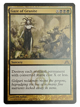 Carta Magic Gaze Of Granite [dragon Maze] Mtg Sorcery