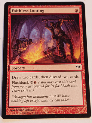 Carta Magic Faithless Looting [dark Ascension] Mtg Sorcery