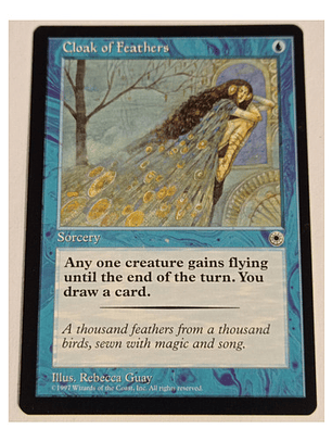 Carta Magic Cloak Of Feathers [portal] Mtg Sorcery