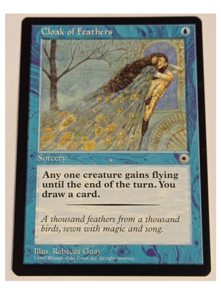 Carta Magic Cloak Of Feathers [portal] Mtg Sorcery 1