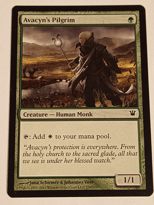 Carta Magic Avacyn's Pilgrim [innistrad] Mtg Human Monk