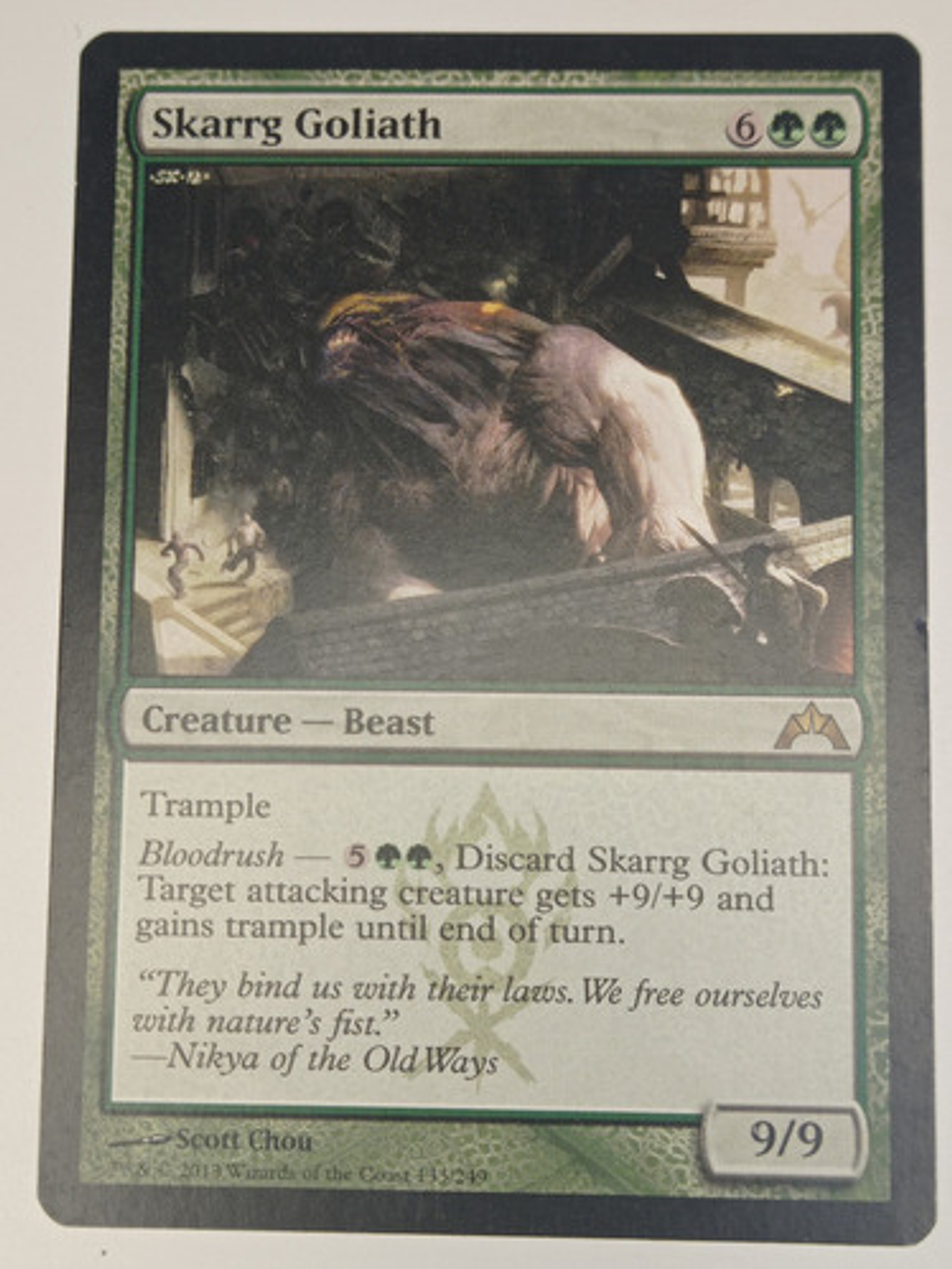 Carta Magic Skarrg Goliath [gatecrach] Mtg Beast 1