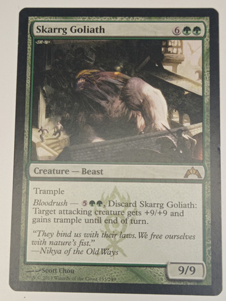Carta Magic Skarrg Goliath [gatecrach] Mtg Beast 1