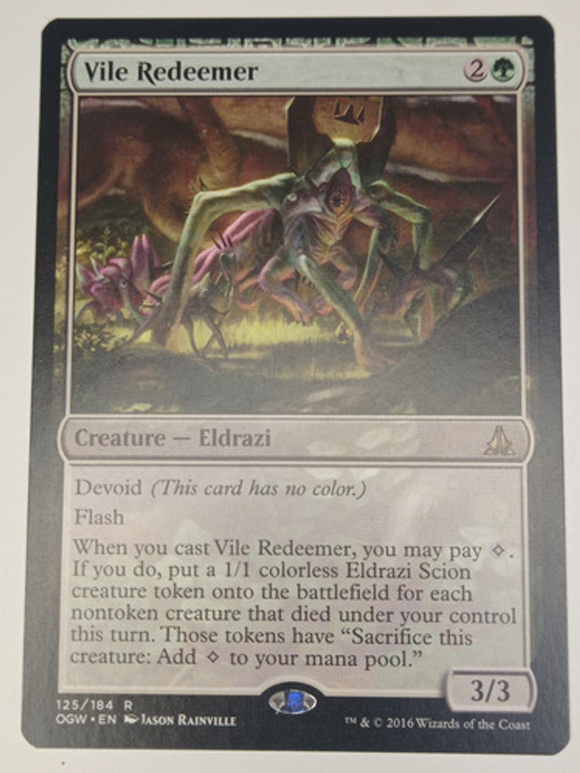 Carta Magic Vile Redeemer [oath Of Gatewatch] Mtg Eldrazi 1