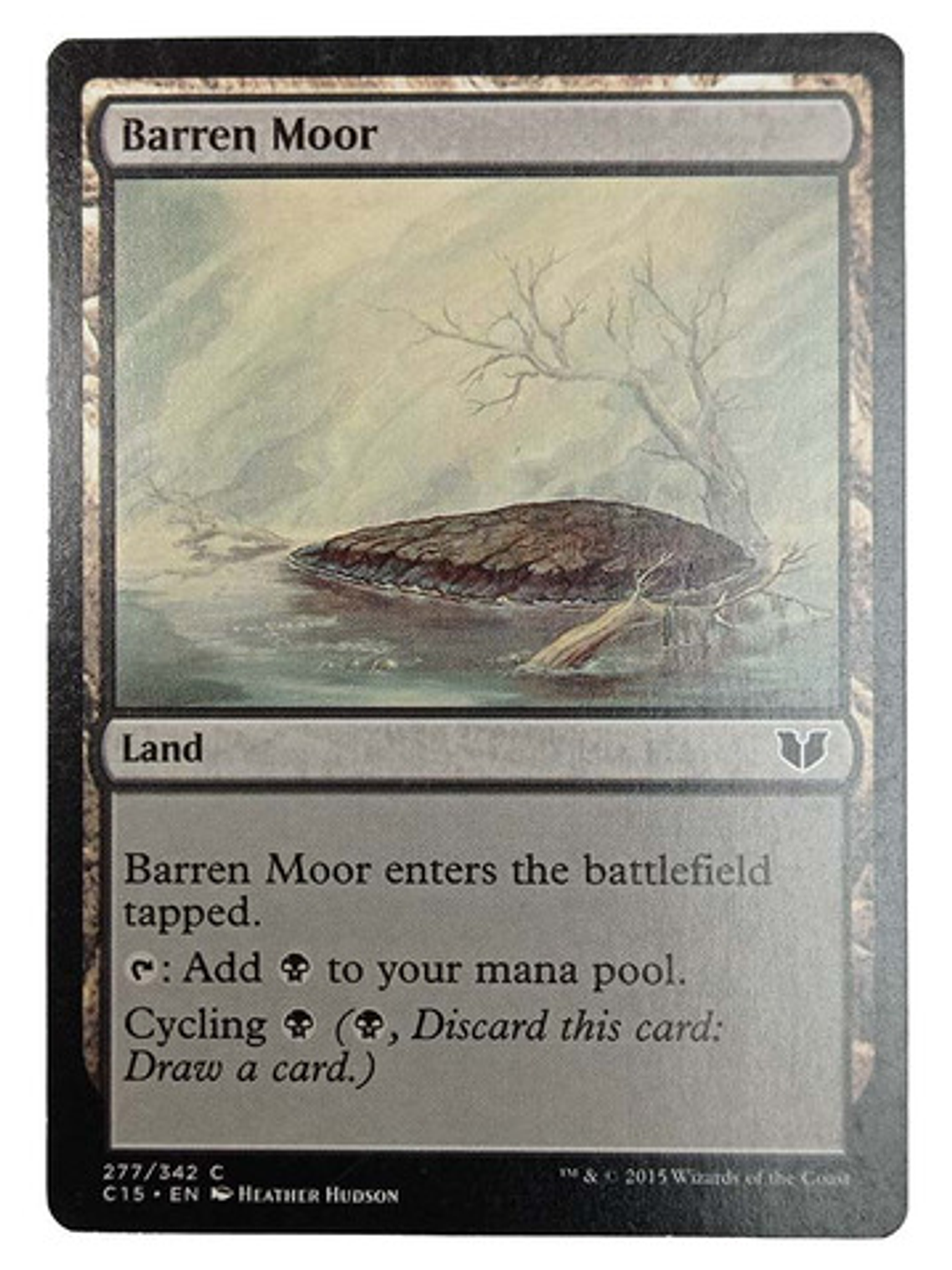 Carta Magic Barren Moor [c15] Mtg Land 1