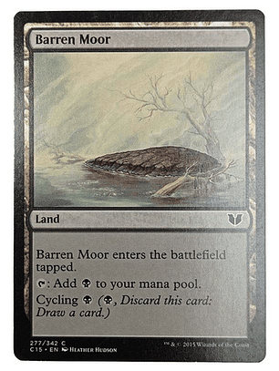 Carta Magic Barren Moor [c15] Mtg Land