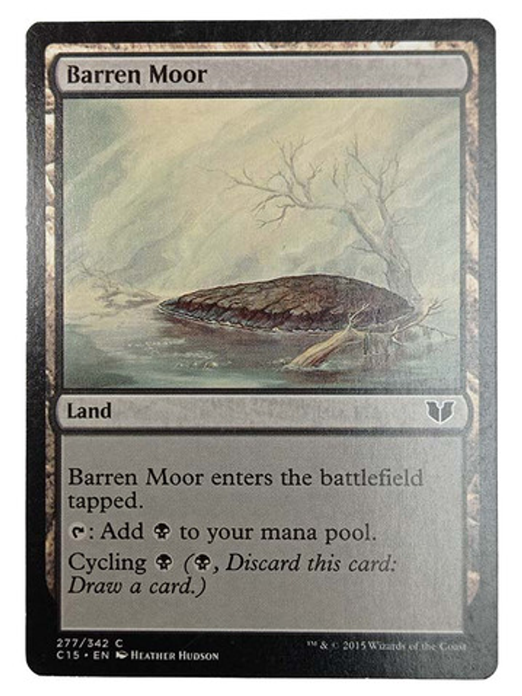 Carta Magic Barren Moor [c15] Mtg Land 1