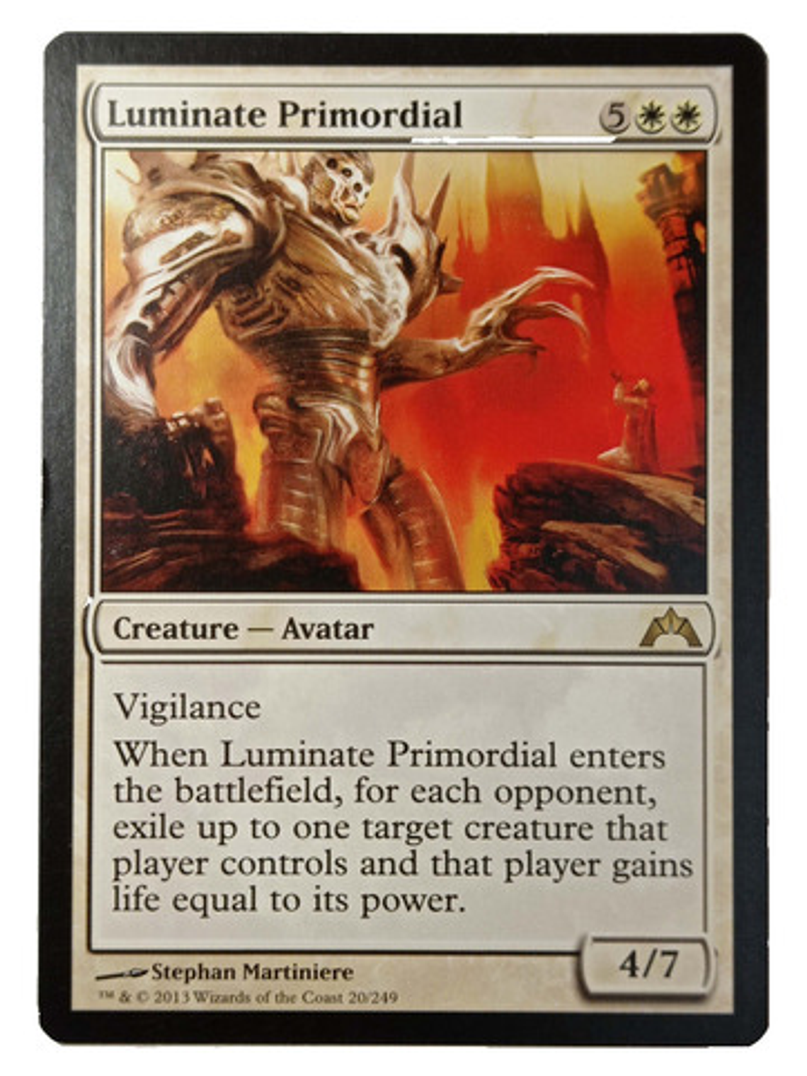 Carta Magic Luminate Primordial [gatecrash] Mtg Avatar 1