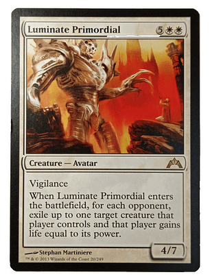 Carta Magic Luminate Primordial [gatecrash] Mtg Avatar