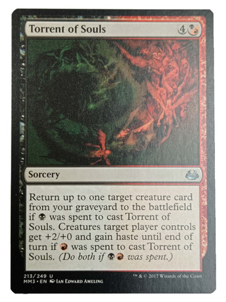 Carta Magic Torrent Of Souls [mm3] Mtg Sorcery 1