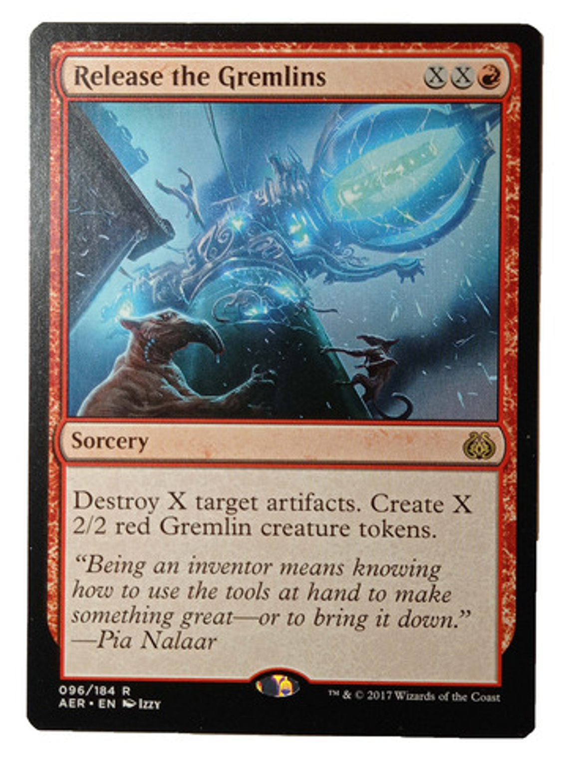 Carta Magic Release The Gremlins [aether Revolt] Mtg Sorcery 1