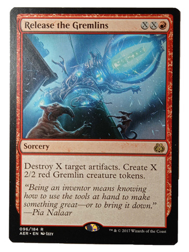Carta Magic Release The Gremlins [aether Revolt] Mtg Sorcery 1