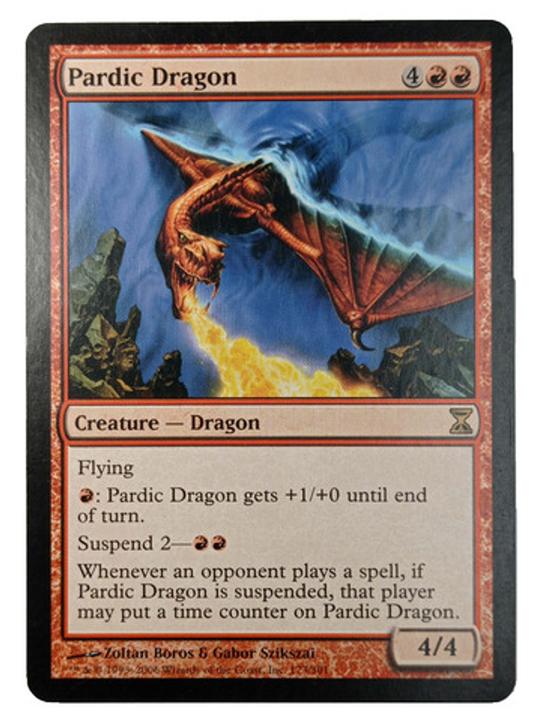 Carta Magic Pardic Dragon [time Spiral] Mtg 1