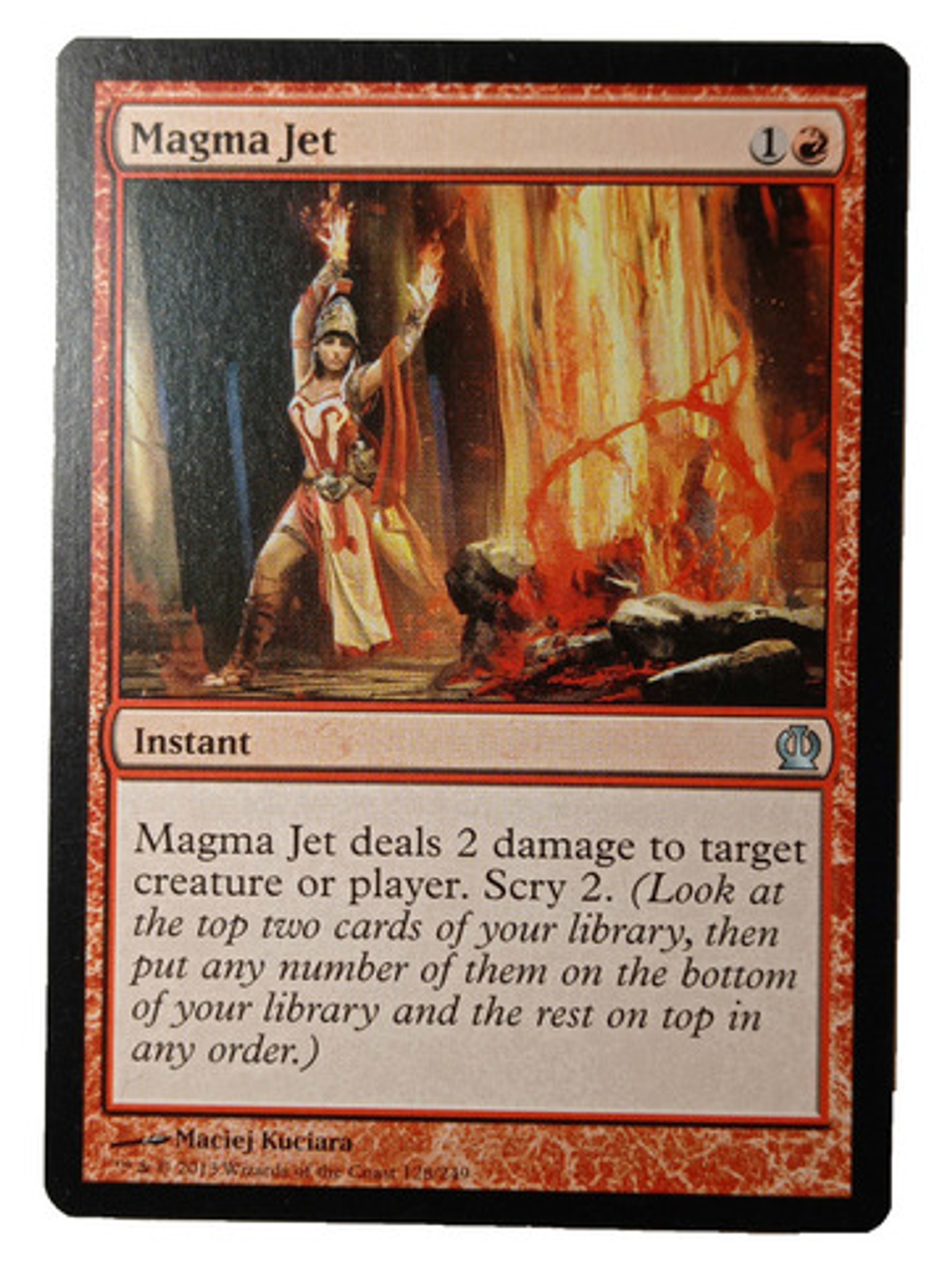 Carta Magic Magma Jet [theros] Mtg Instant 1