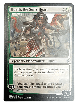 Carta Magic Huatli The Sun's Heart [war Spark] Mtg