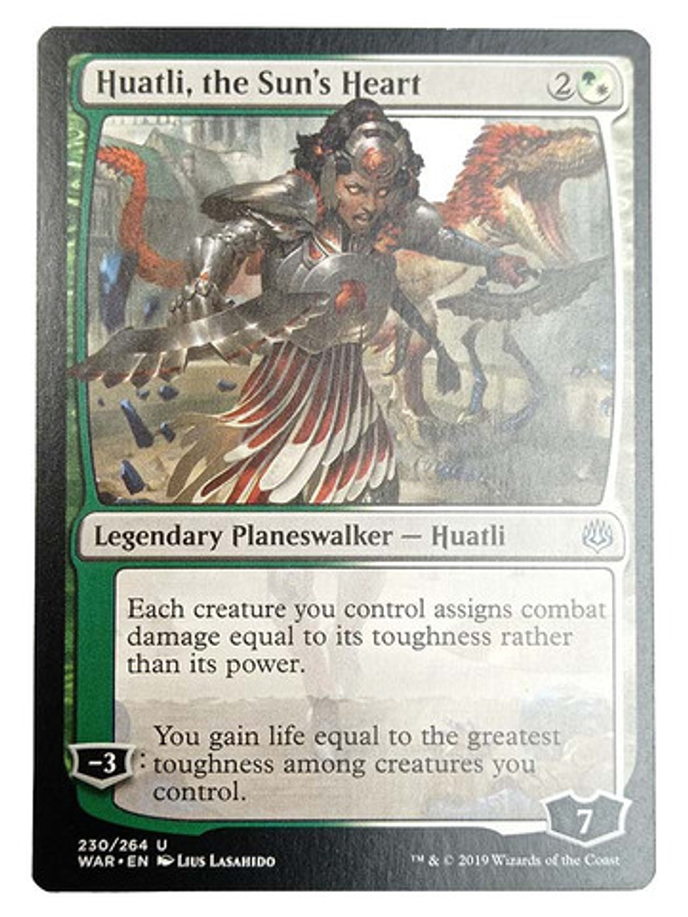 Carta Magic Huatli The Sun's Heart [war Spark] Mtg 1