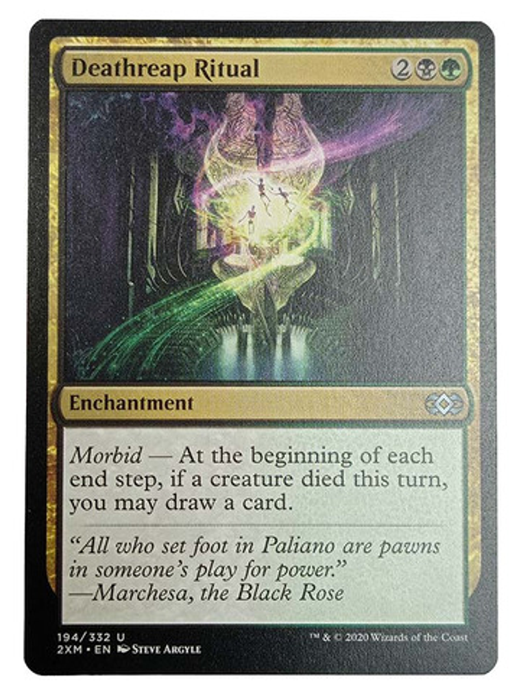 Carta Deathreap Ritual [double Masters] Mtg Enchantment 1