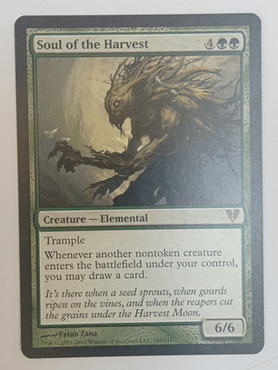 Carta Magic Soul Of The Harvest [avacyn Restored] Mtg