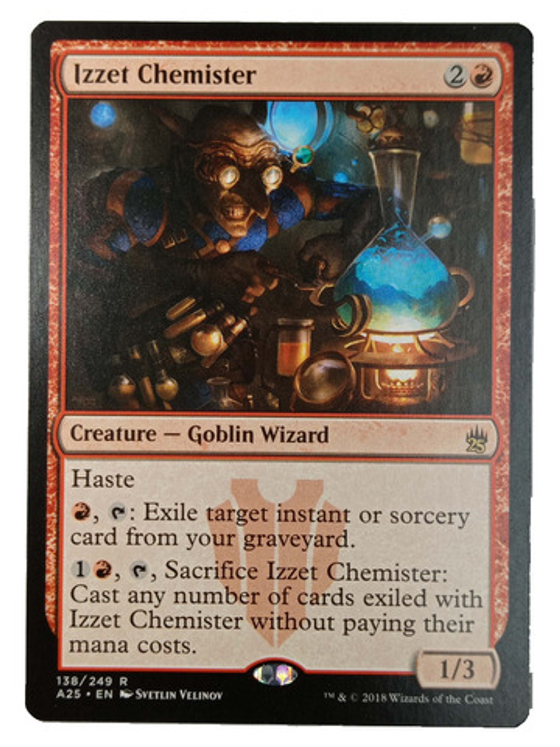 Carta Magic Izzet Chemister [a25] Mtg Goblin Wizard 1