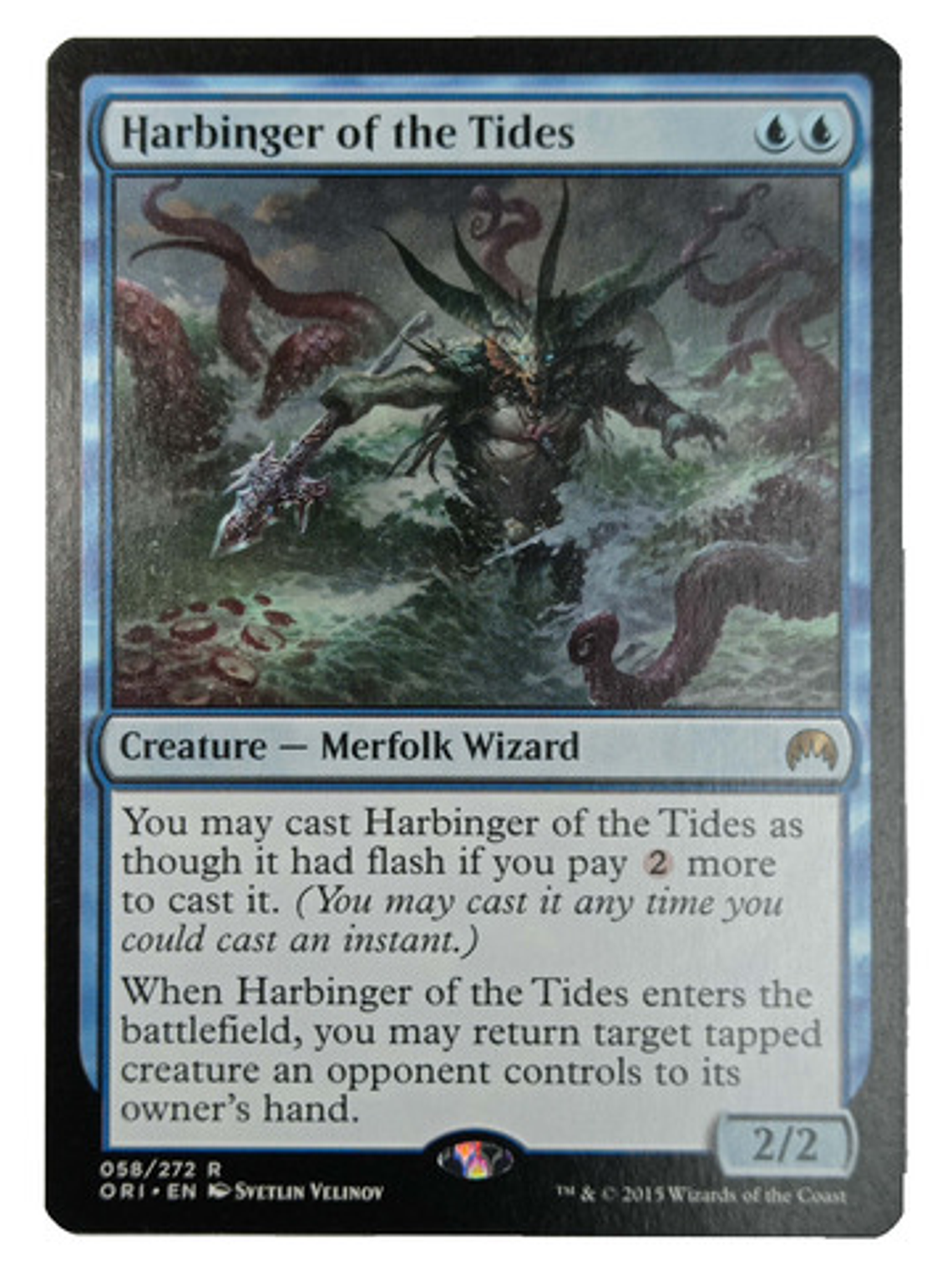 Carta Magic Harbinger Of The Tides [origins] Mtg Merfolk Wiz 1