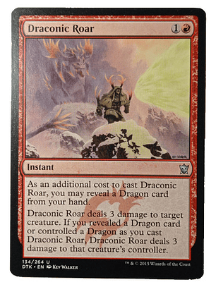 Carta Magic Draconic Roar [tarkir] Mtg Instant