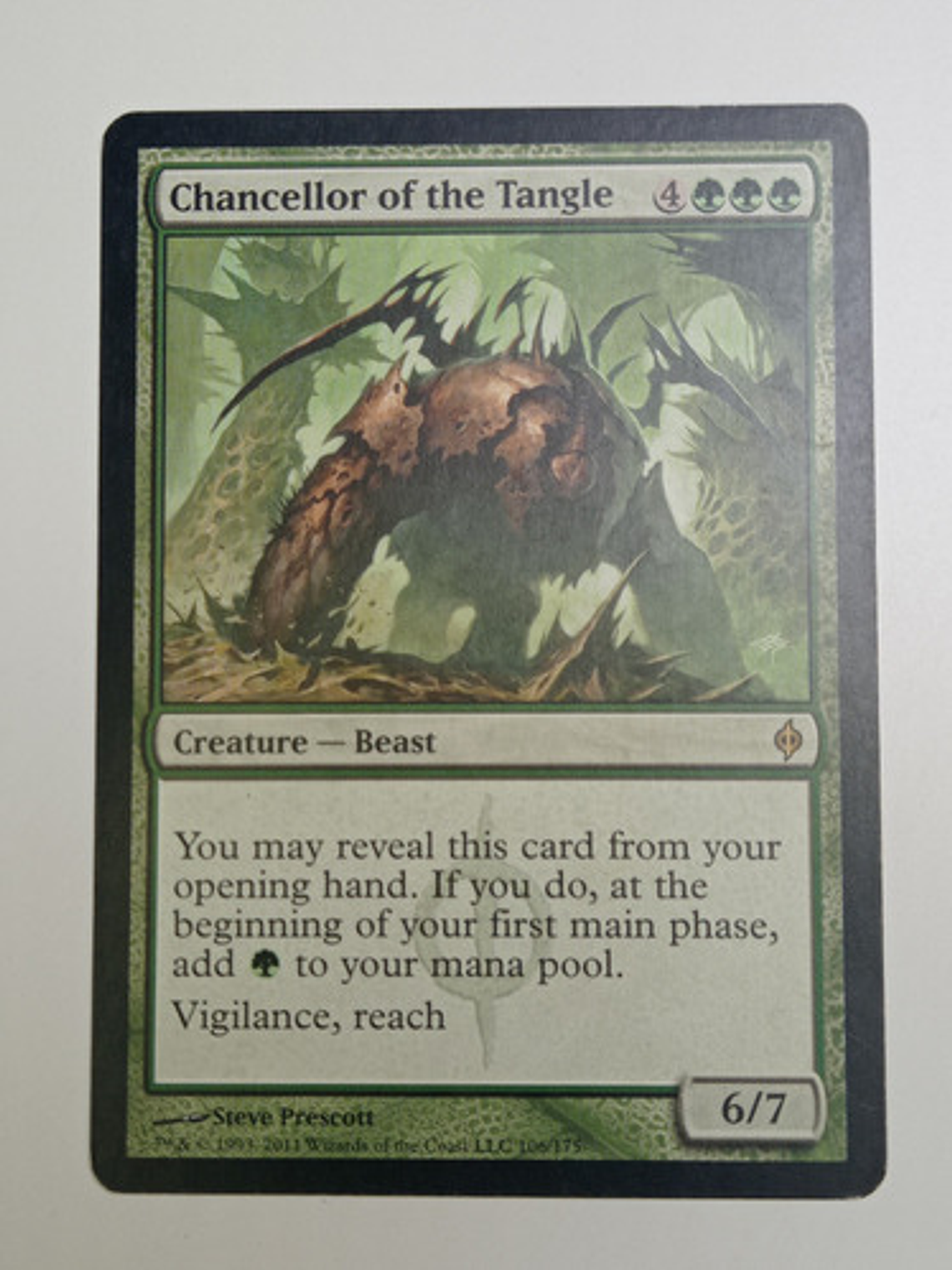 Carta Magic Chancellor Of The Tangle [phyrexia] Mtg Beast 1