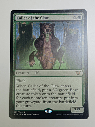 Carta Magic Caller Of The Claw [c15] Mtg Elf